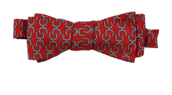 Hermes Horseshoe Bow Tie, Silk, Red, MIF, 3*